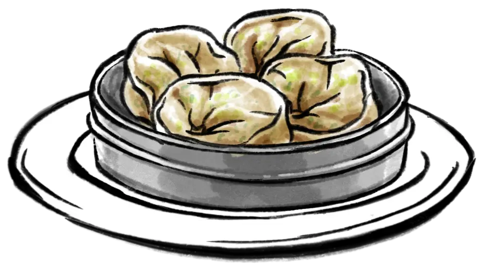 Gedämpfte Mandu