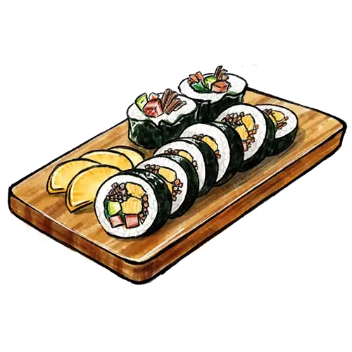 Gimbap (Vegetarisch)